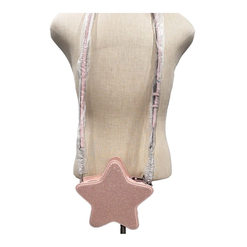 VICTORIA'S SECRET STAR SHAPE CROSSBODY BAG. RINESTONES. ROSE GOLD.